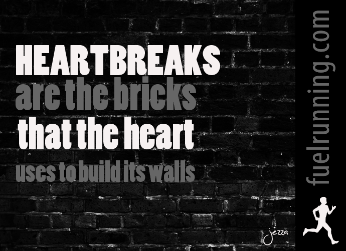 Fuelism #168: Fuelisms : Heartbreaks are the bricks that the heart uses to build its walls: Fuelisms : Heartbreaks are the bricks that the heart uses to build its walls