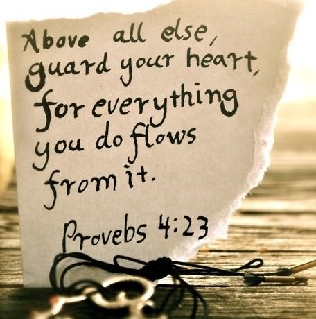 Fuelism #45: Fuelisms : Above all else, guard your heart for everything you do flows from it.: Fuelisms : Above all else, guard your heart for everything you do flows from it.