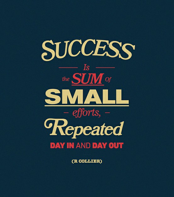 Fuelism #571: Fuelisms : Success is the sum of small efforts repeated day in and day out.: Fuelisms : Success is the sum of small efforts repeated day in and day out.