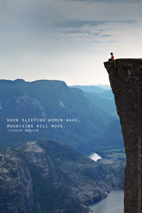 Fuelism #1031: When sleeping women wake, mountains will move.: When sleeping women wake, mountains will move.