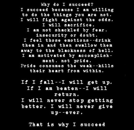 Fuelism #1151: That is why I succeed.: That is why I succeed.