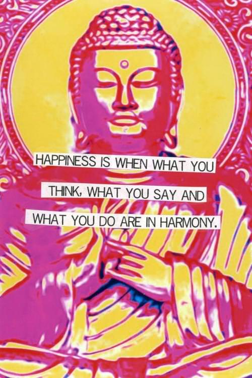 Fuelism #1295: Happiness is when what you think, what you say and what you do are in harmony.: Happiness is when what you think, what you say and what you do are in harmony.
