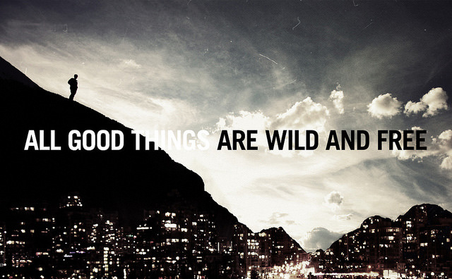 Fuelism #1669: All good things are wild and free.: All good things are wild and free.