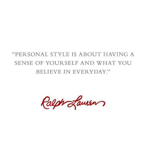 Being Unique 69 Personal style is about having a sense of yourself